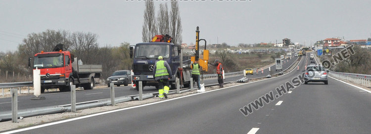 Подновиха ремонта на пътя от Хасково за Кърджали