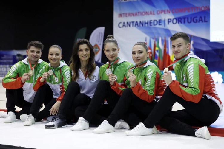 Триумф за Тихомир и Дарина на Световната купа по аеробика в Португалия