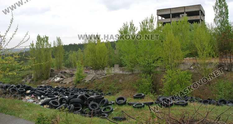 Изхвърлиха стотици стари гуми в хасковския ТЕЦ