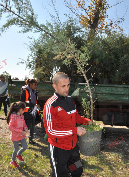 Засадиха 35 нови дръвчета в Алеята на новия живот и раздадоха още 64