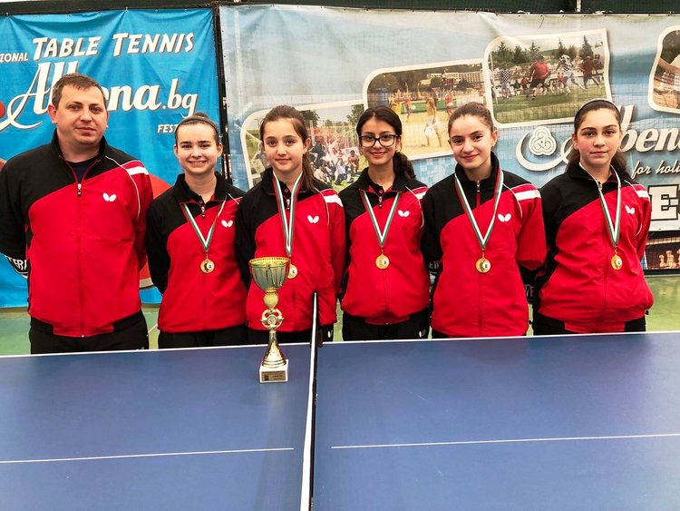 Тенисистките  на Ардино шампиони на България до 15 години