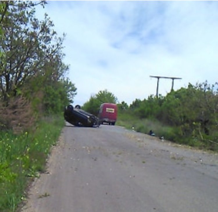 Кола отсече дървета и се обърна по таван край Въгларово