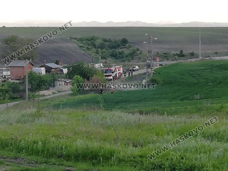Ел.табло пламна край Хасково