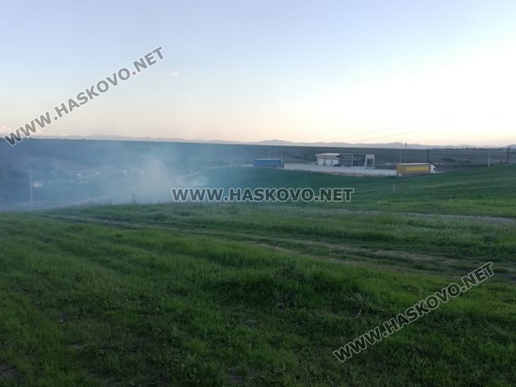 Ел.табло пламна край Хасково