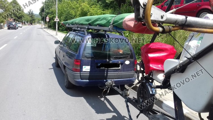 автомобилът на делтапланериста  