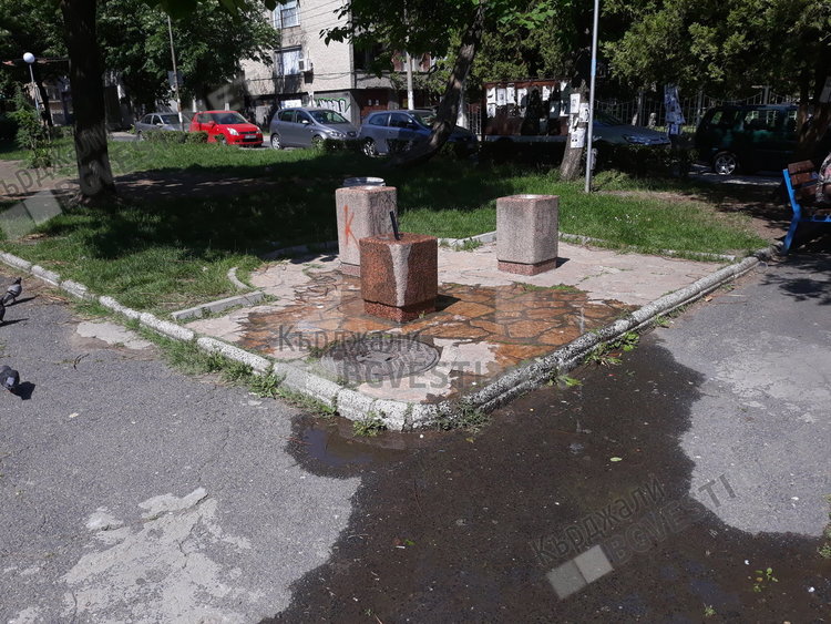 Десетки кубически метри вода се изливат на воля в Попската градина, еколозите на общината нехаят