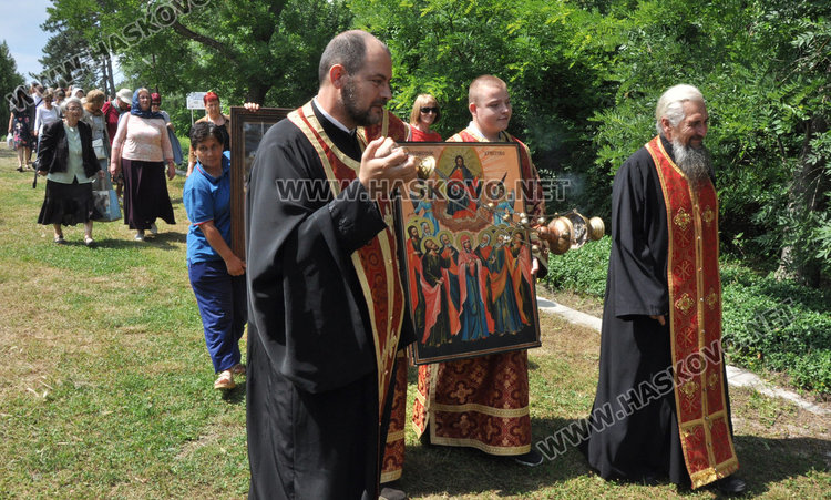 Литийно шествие, водосвет и курбан за Възнесение Господне в Хасково
