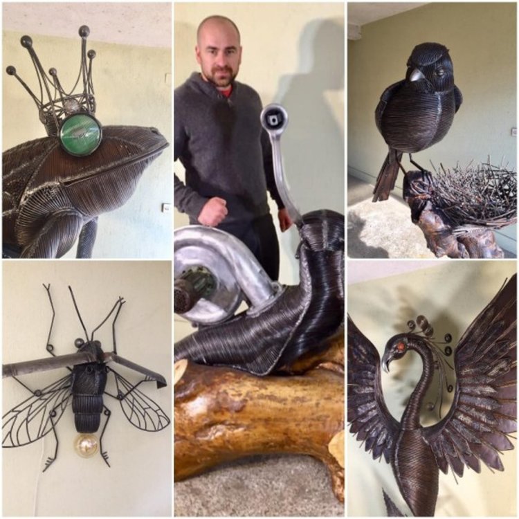 Творец от Родопите с изложба от уникални авторски творби от "старо желязо" в Пловдив