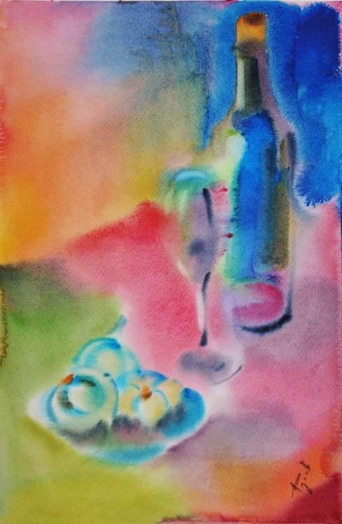 Натюрморт с вино