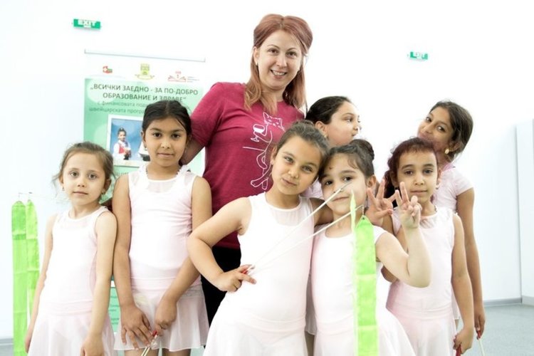 Децата от детската градина в пловдивския квартал Столипиново