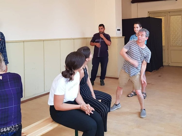 Кристофър Пети в майсторски клас за актьори