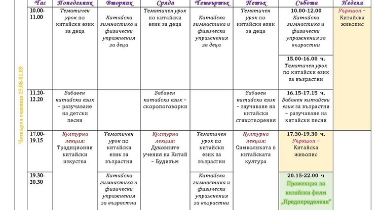 Малки и големи безплатно учат в школата по китайска медицина, изкуство и език в Момчиловци