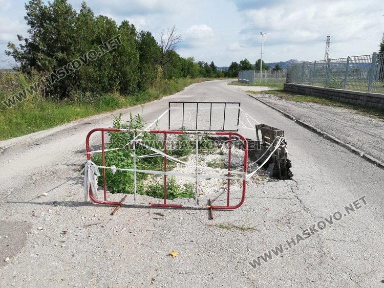 Общината: Фирма ще ремонтира обраслата с трева дупка