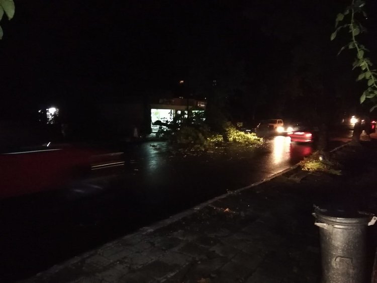 Буря порази Кърджали, пороен дъжд заля улиците