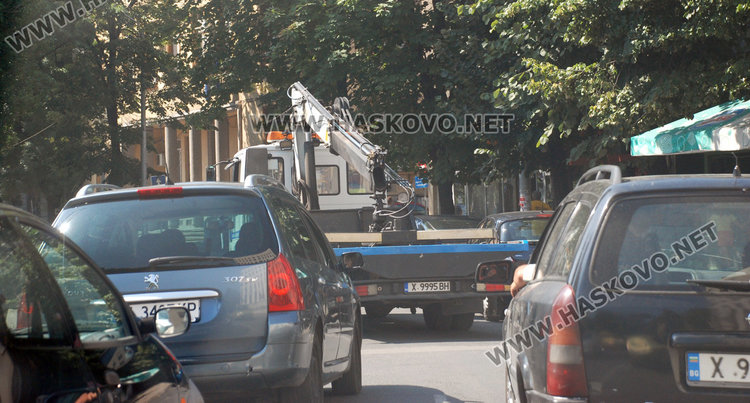 Празен "паяк" заобикаля нарушители в Хасково