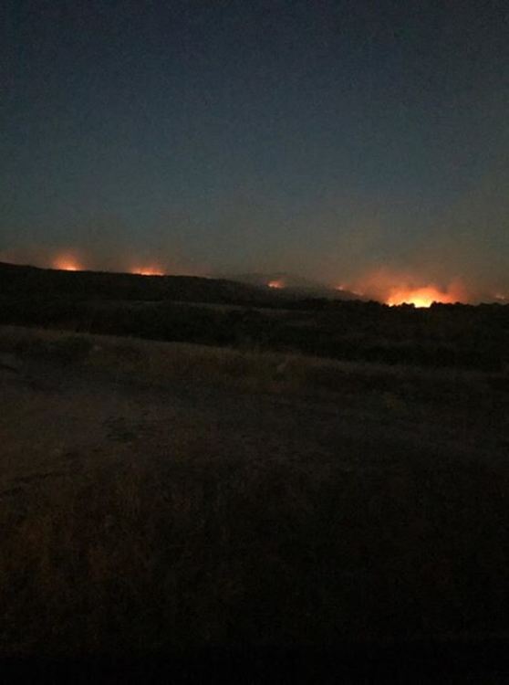 Снимка от читател, изпратена снощи от Любеново