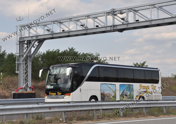 Най-близката контролна локация на тол система от Хасково към Турция и Гърция е до Харманли