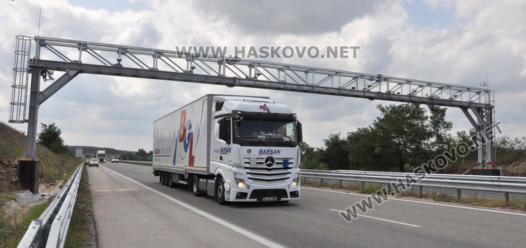 Най-близката контролна локация на тол система от Хасково към Турция и Гърция е до Харманли