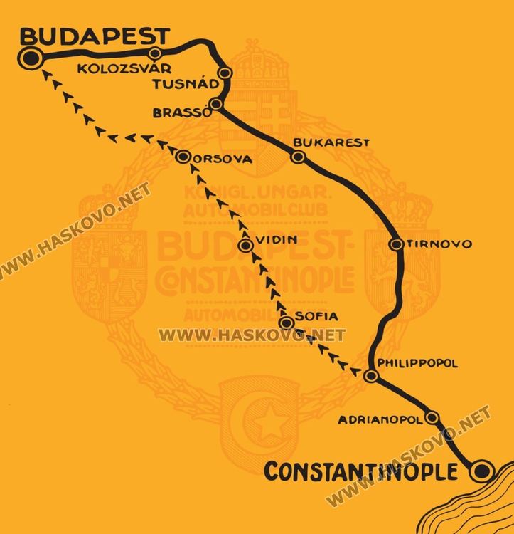 Фотоси показват в Хасково пробега на ралито Будапеща-Константинопол от 1912 г.