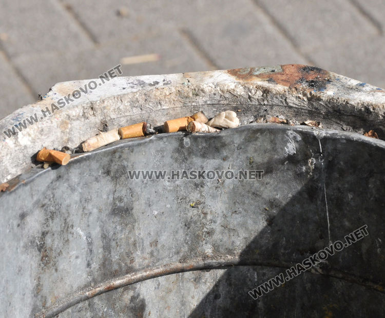 Хасковлии: Вандали и психично болни трошат бетонните кошове за боклук