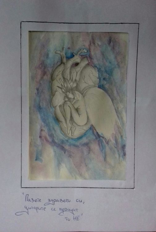 Емили Орелова от Смолян с рисунката си  „Потисник“ в категорията „вдъхновяваща или образователна картина“ спечели наградата в конкурса