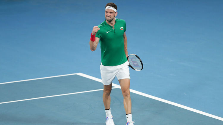 Гришо изравни за България резултата с Великобритания на ATP Cup