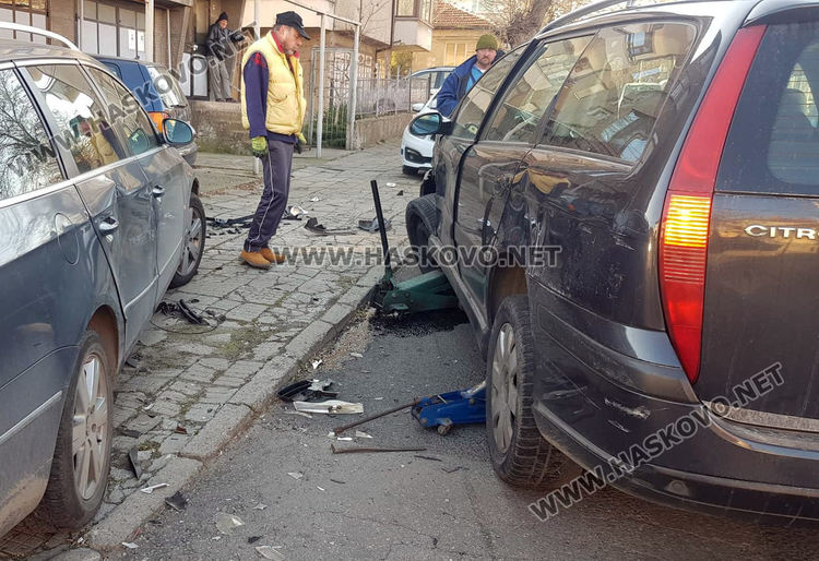 Шофьор не спря на знак “Стоп“ и предизвика катастрофа