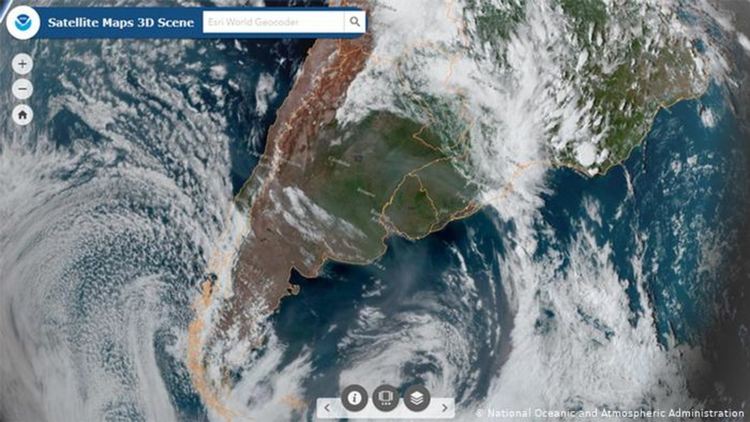 Сателитни снимки показват, че димът от пожарите в Австралия стига чак до Южна Америка