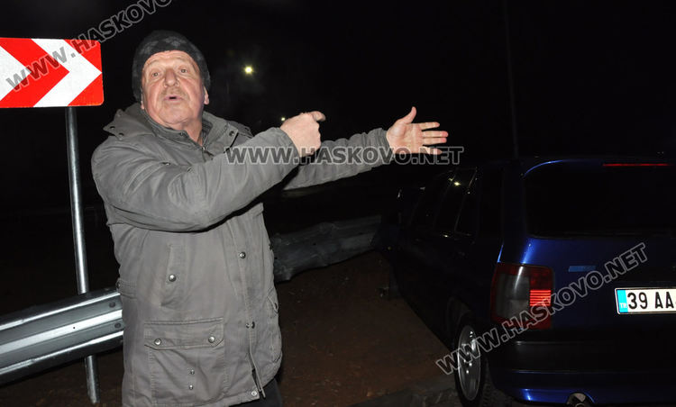 Фиат се разби в кръговото между Хасково и Димитровград