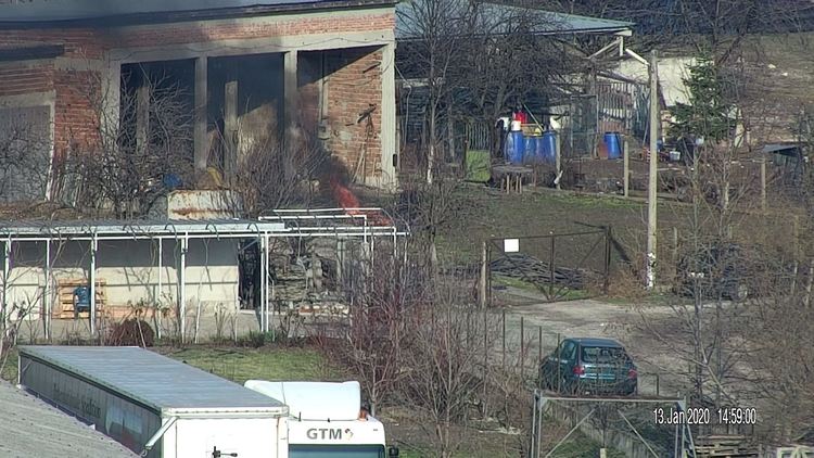 снимката е от Центъра за видеонаблюдение