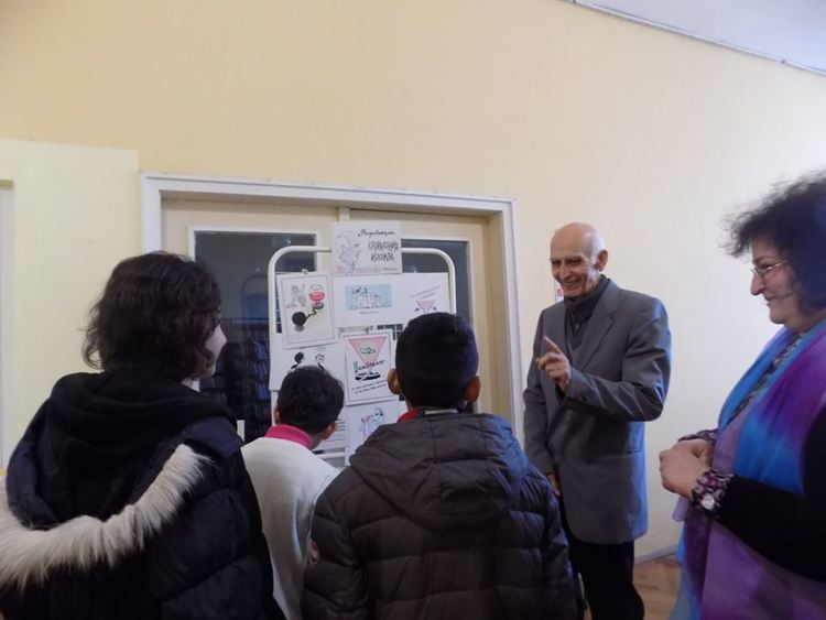 Иван Павлов представи свои карикатури за трезвеността на деца от ЦНСТ