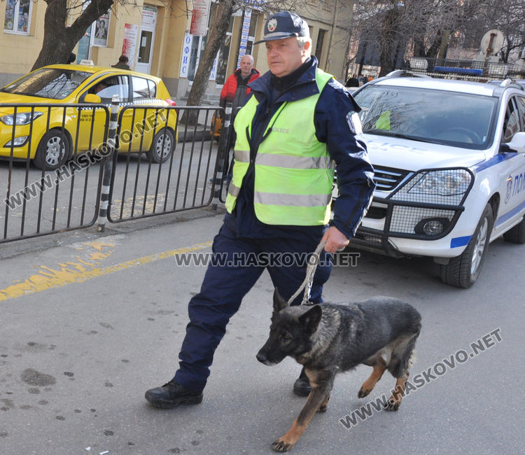 Нова спецакция на МВР с полицейско куче в Хасково