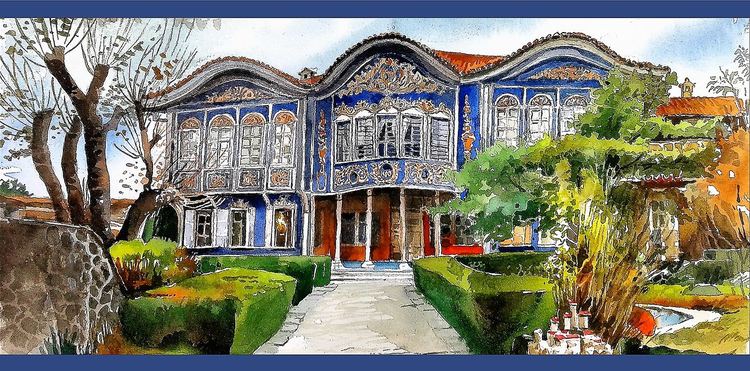 Архитект от Русе излага изкусни акварели на старинни сгради  в КДК Смолян