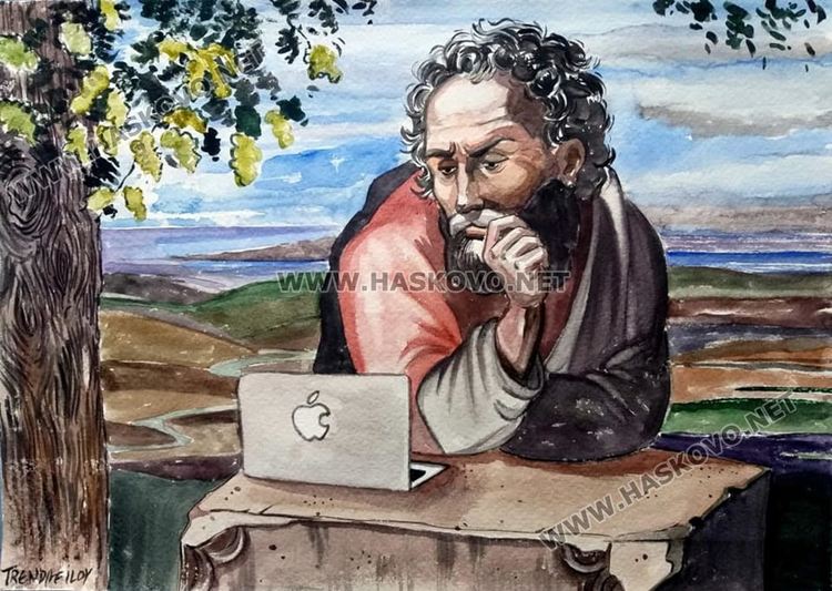 Картина от българската селекция за Международния фестивал на акварела, посветен на Рафаело