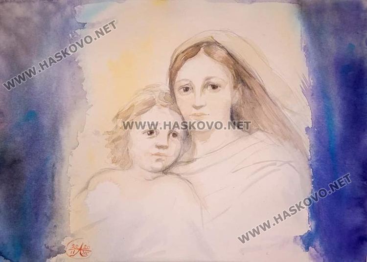 Картина от българската селекция за Международния фестивал на акварела, посветен на Рафаело