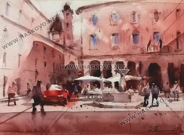 Картина от българската селекция за Международния фестивал на акварела, посветен на Рафаело