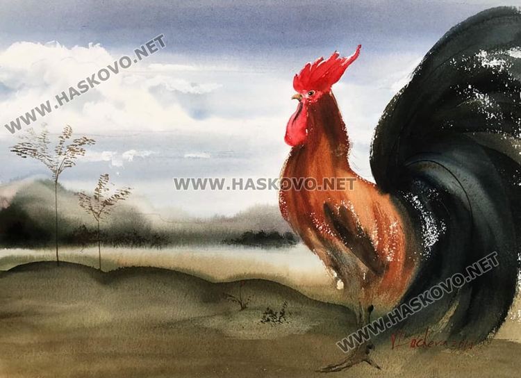 Картина от българската селекция за Международния фестивал на акварела, посветен на Рафаело