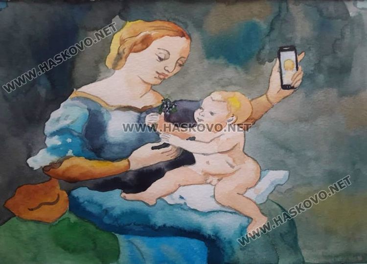 „Мадоната със смартфона“, Даниел Русев 