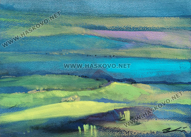 Картина от българската селекция за Международния фестивал на акварела, посветен на Рафаело