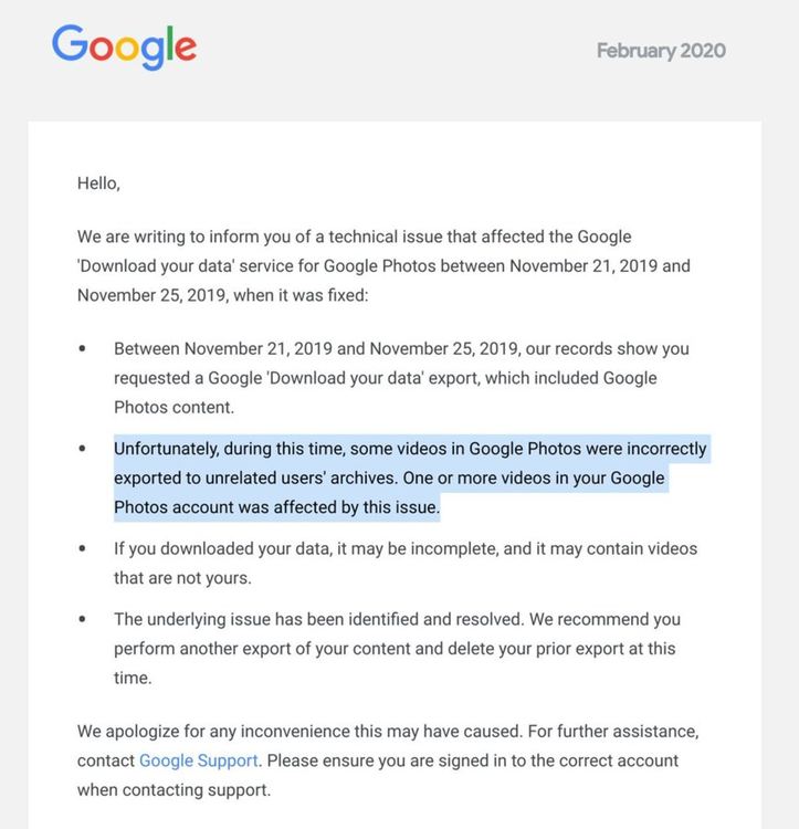 Google случайно е споделил части от архивите ви с непознати