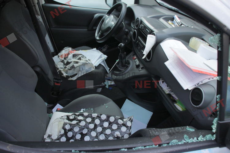 Разбитото такси на ул. Волгоград