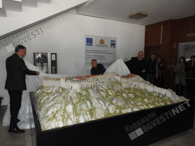 Макет показва възстановка на Перперикон,  ще ни представя в Брюксел