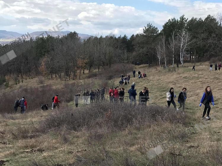 Кърджалийци се отзоваха на призива на Ротаракт,засадиха 1000 дръвчета до Обсерваторията