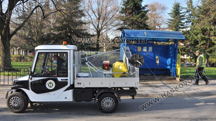 Дезинфекцията в Хасково продължава, оставиха два тролея