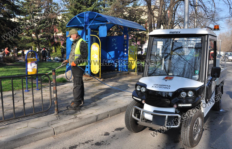 Дезинфекцията в Хасково продължава, оставиха два тролея