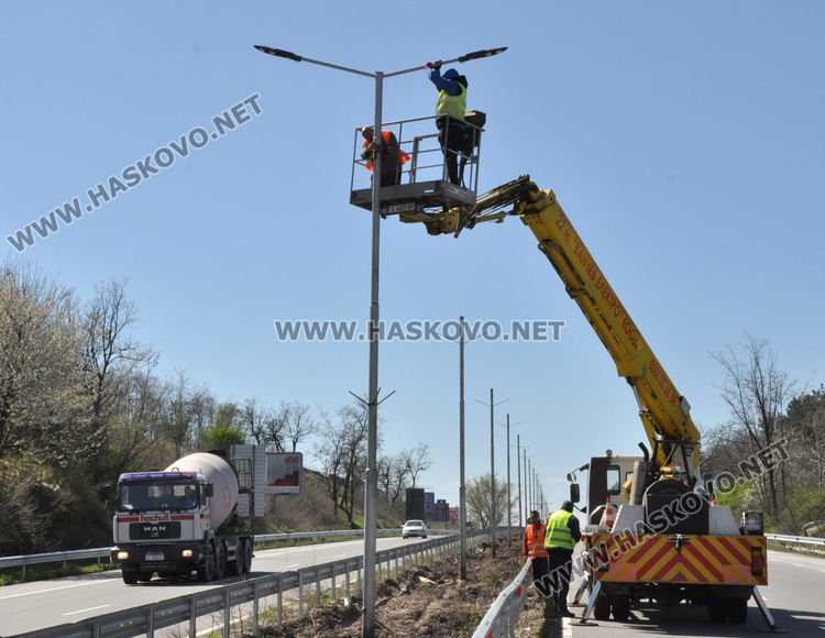 LED лампи ще осветяват пътя след Хасково към Димитровград