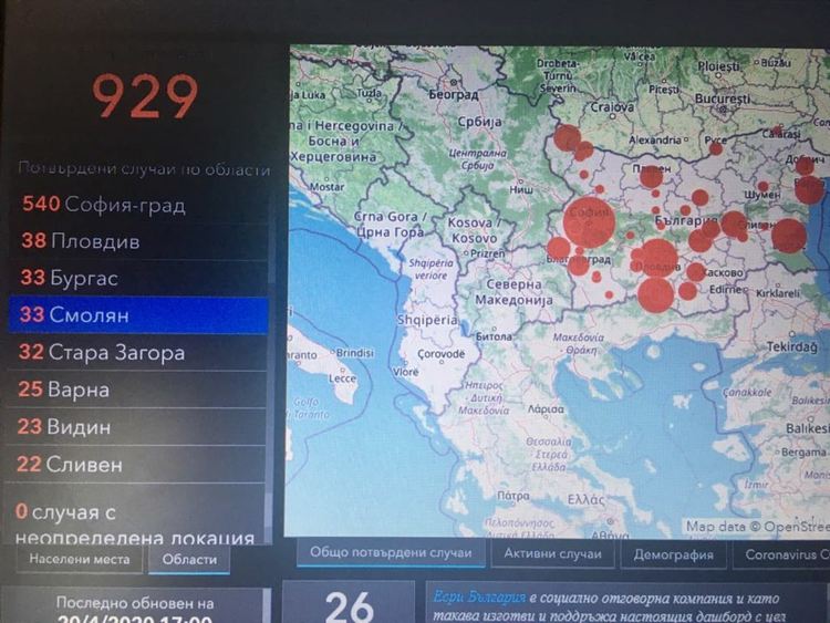 Смолянска област е сред водещите в статистиката по брой позитивни с covid-19