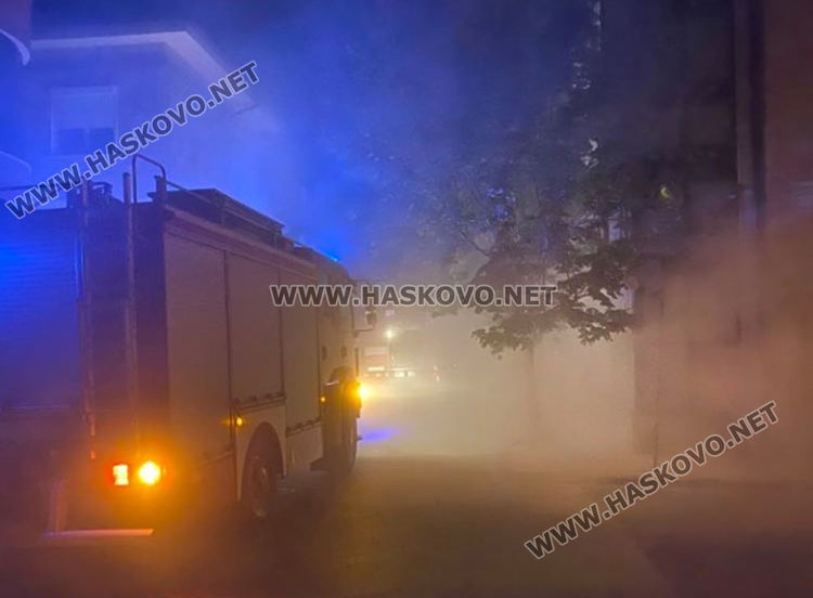 Пламна електрическо табло в Хасково