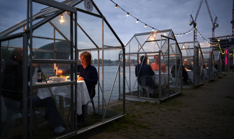 На ресторант в оранжерия заради COVID-19