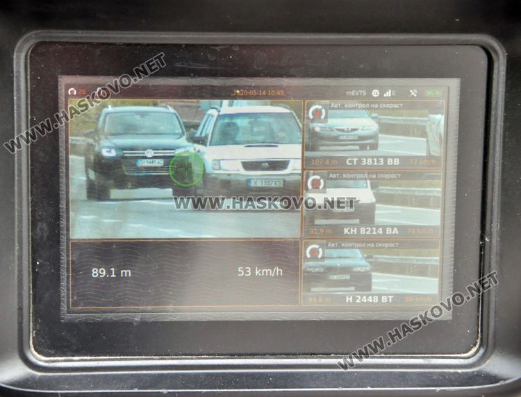 Завардиха Хасково с полицейски камери за контрол на скоростта